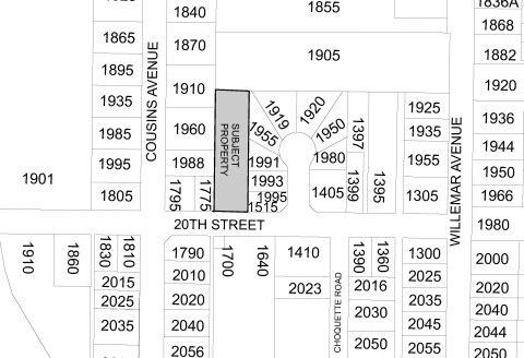 Subject property map 