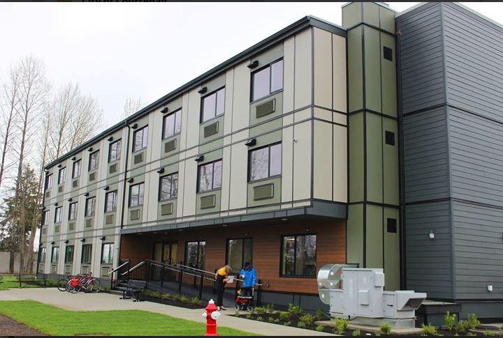 Image of a housing complex - low rise apartments